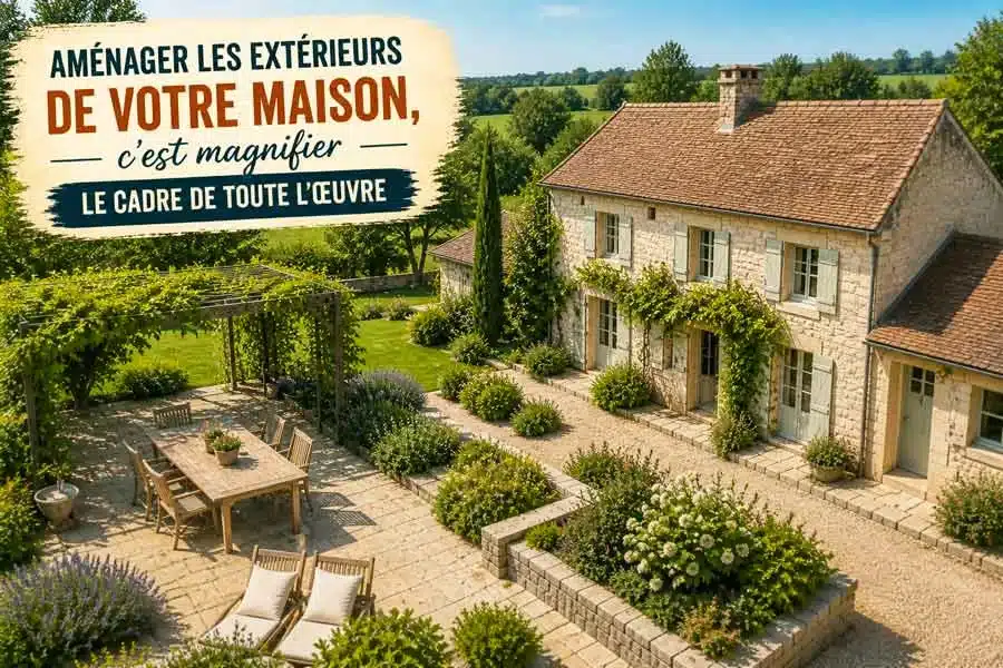 Aménager les extérieurs d&rsquo;une maison de caractère en Val de Loire : idées et conseils