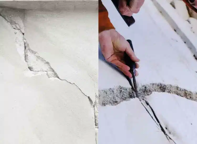 fissures creusement